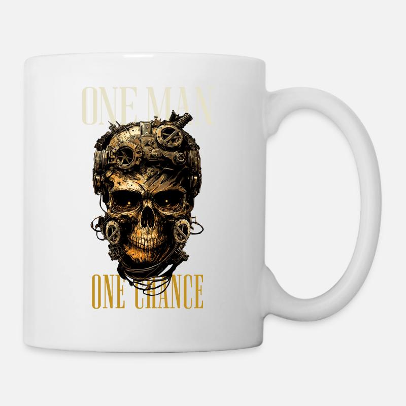 One Man One Chance dark - Mug - white