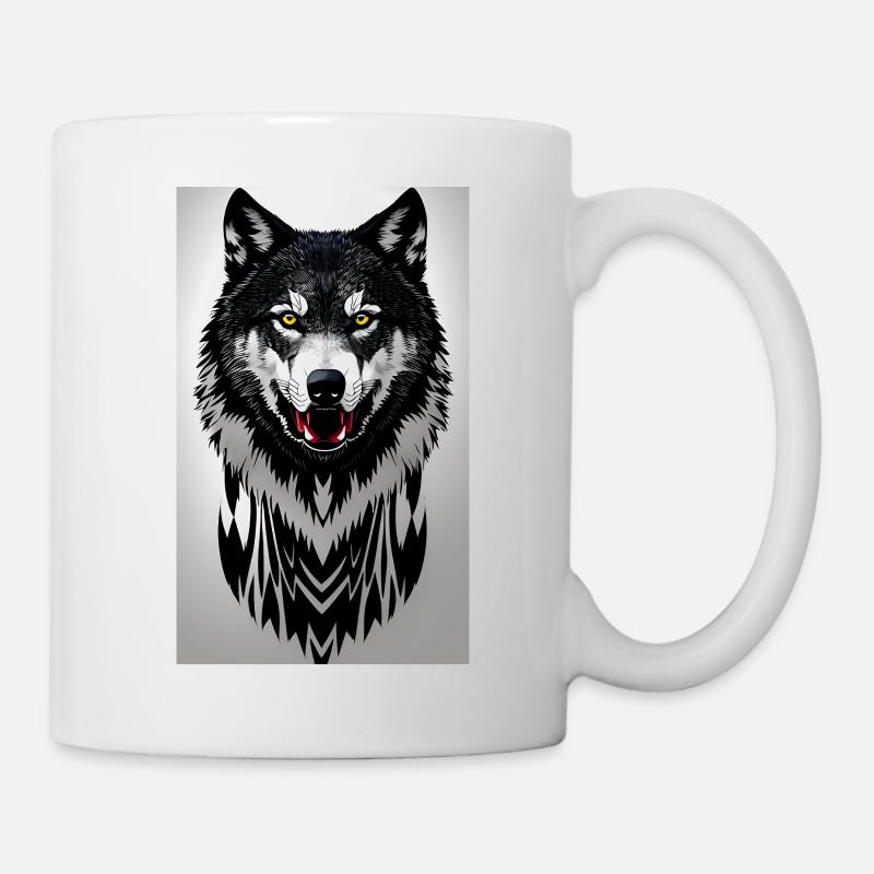 Wolf - Tasse - Weiß