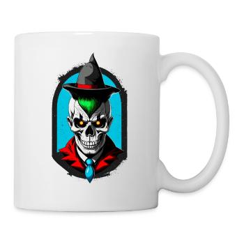 Un élève magicien avec crâne et chapeau pointu - Mug blanc - blanc - Droite