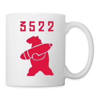 Wojtek der soldatische Bär - Tasse - Weiß - Rechts