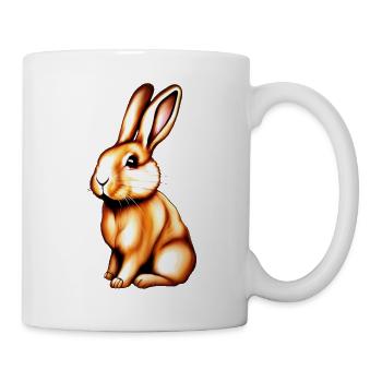Häschen - Tasse - Weiß - Rechts