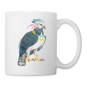 Harpie Oiseau de proie - Mug blanc - blanc - Droite