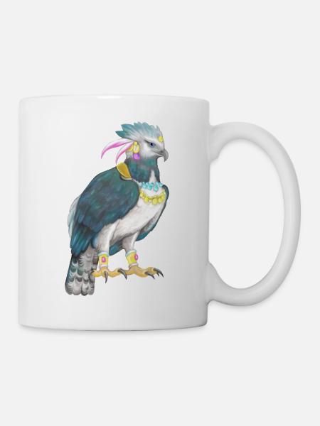 Harpyie Greifvogel Vogel - Tasse - Weiß
