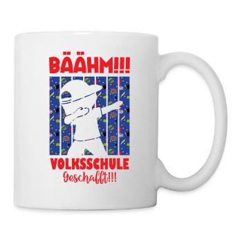 Volksschule Geschafft Absolvent Abgänger - Tasse - Weiß - Rechts