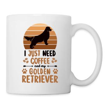 Coffee Golden Retriever Dogs Coffee Dog Owner - Mug - white - Right