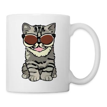 katze - Tasse - Weiß - Rechts