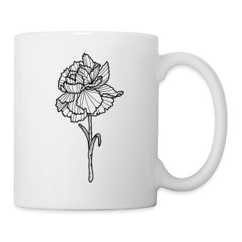 Flower Carnation - Mug - white - Right