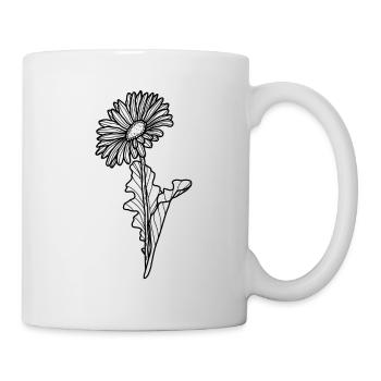 Flower Gerbera - Mug - white - Right