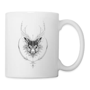 Animal head with wings - Mug - white - Right