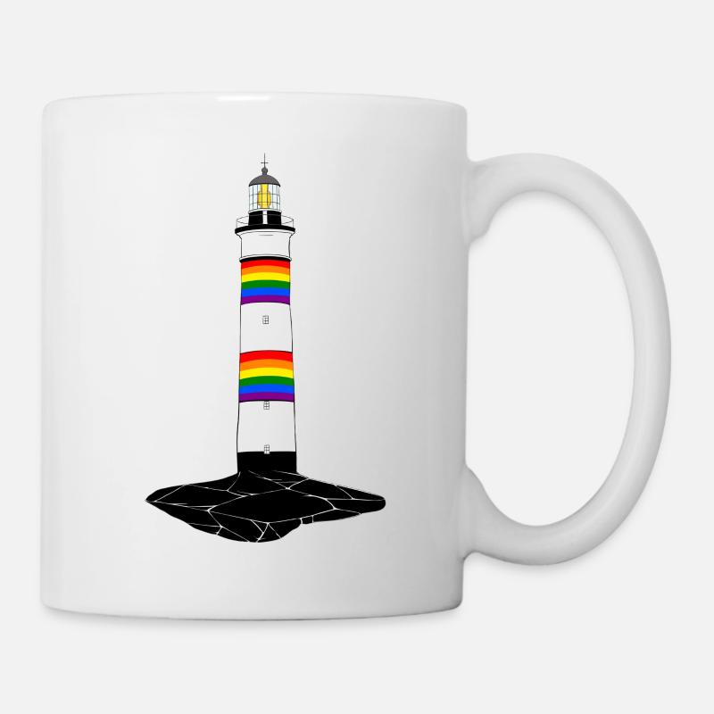 LGBT Lighthouse - Mug - white