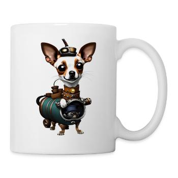 Steampunk Chihuahua - Mug blanc - blanc - Droite