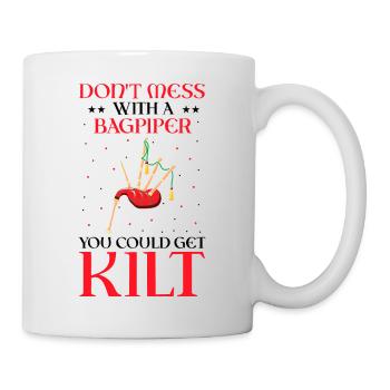 Bagpipes for bagpipe instructors and bagpipers - Mug - white - Right