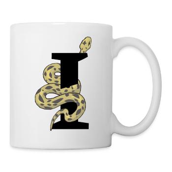 Lettre i serpent - Mug blanc - blanc - Droite