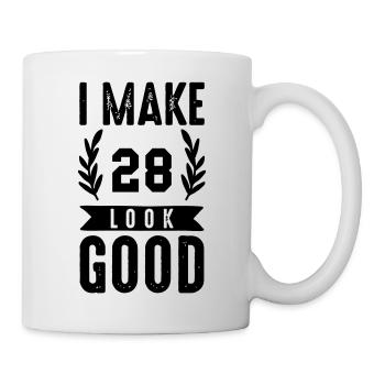 Belle apparence 28 - Mug blanc - blanc - Droite
