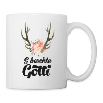 Beste Gotti beschte Gotti Schweiz Patentante Patin - Tasse - Weiß - Rechts