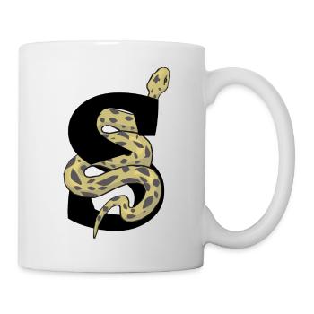 Lettre s serpent - Mug blanc - blanc - Droite