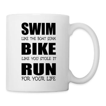 Triathlon Natation Bike Run Marathon - Mug blanc - blanc - Droite