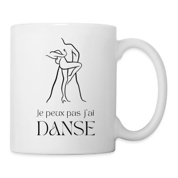 Je peux pas j'ai danse - Mug blanc - blanc - Droite