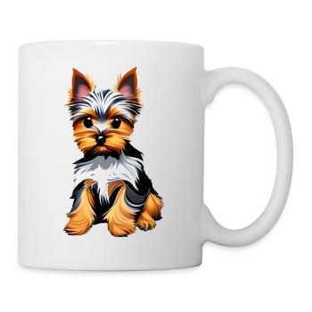 Chien Chiot Yorkshire Terrier Chien Propriétaire Chien - Mug blanc - blanc - Droite