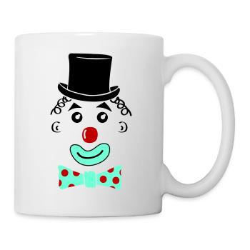 Sourire de clown - Mug blanc - blanc - Droite