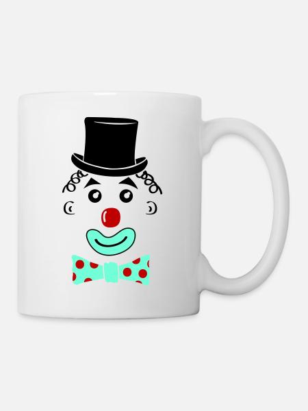 clown smile - Tasse - Weiß