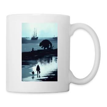 AsiStyle Sea Monster - Mug - white - Right