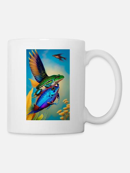 Flying Fish - Tasse - Weiß