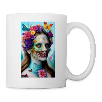 ARTWORK Flower Butterfly Beauty - Mug - white - Right
