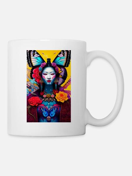 asiastyle woman1 - Mug - white