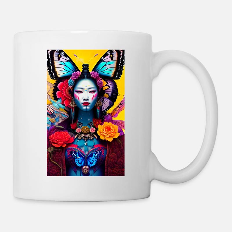 Femme Asiastyle1 - Mug blanc - blanc