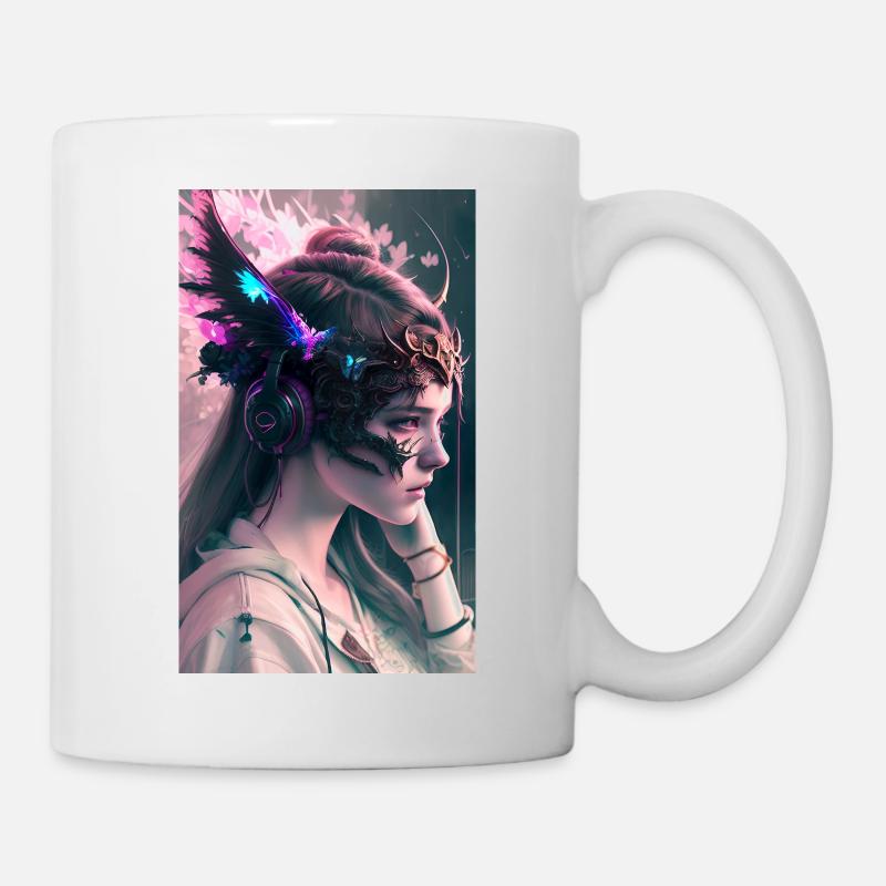 ARTWORK Dragon Girl Mel - Mug blanc - blanc
