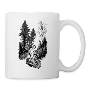 Design for unforgettable bike tours in nature - Mug - white - Right