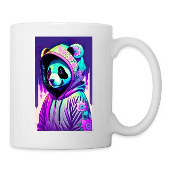 ŒUVRE Panda Gangsta - Mug blanc - blanc - Droite