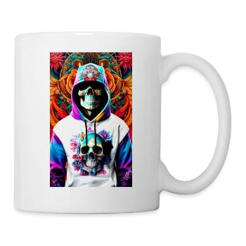 ARTWORK Hoodie Skull - Mug blanc - blanc - Droite