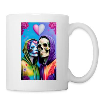 ŒUVRE Love Skull - Mug blanc - blanc - Droite