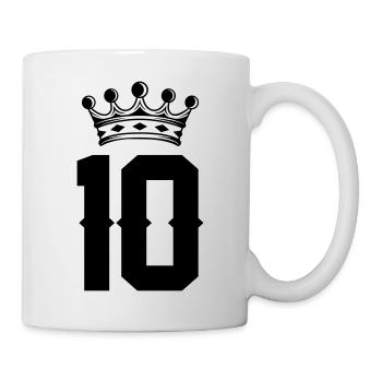 10 couronnes - Mug blanc - blanc - Droite