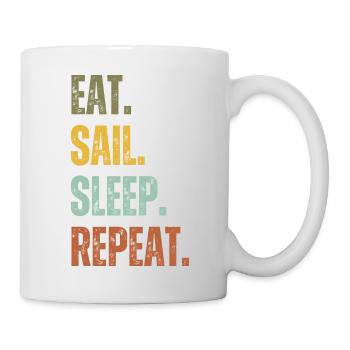 EAT SAIL SLEEP REPEAT - Mug - white - Right