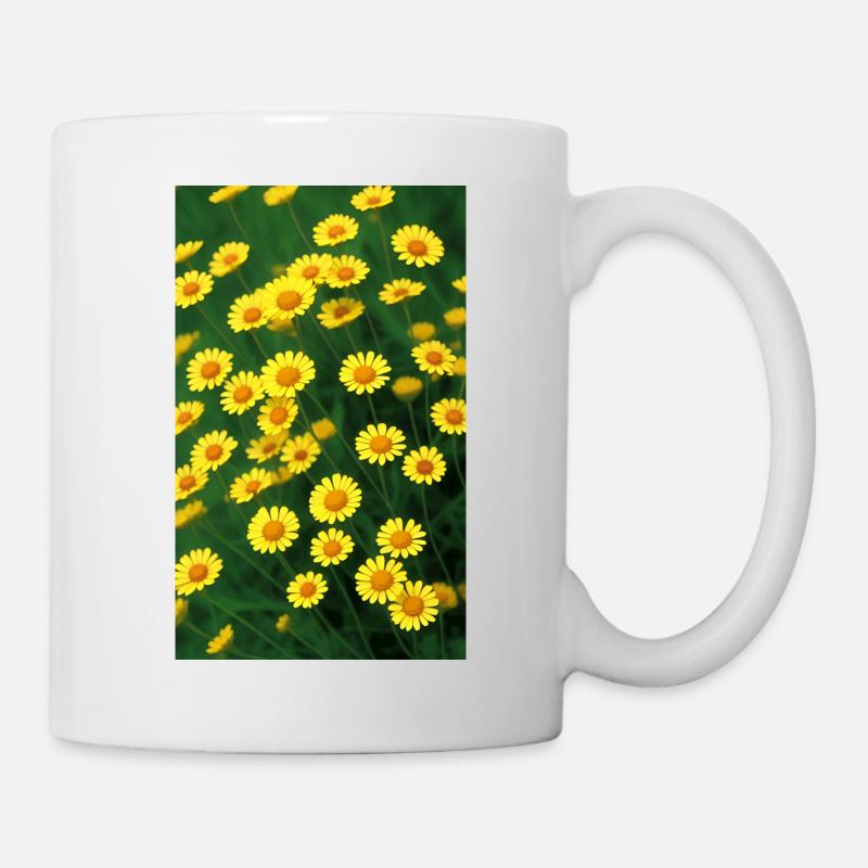 Blumenwiese - Tasse - Weiß