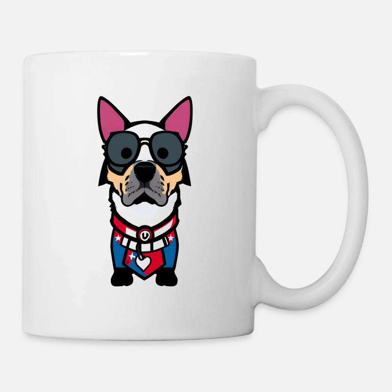 Lustiger Hund - Tasse - Weiß