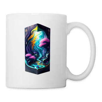Treppe zur Fantasie - Tasse - Weiß - Rechts