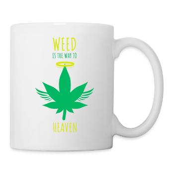 L’herbe est le chemin vers le ciel - Mug blanc - blanc - Droite