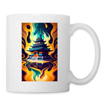 Temple reflection - Mug - white - Right