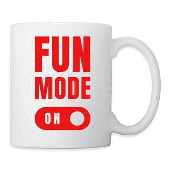 Fun mode on - Tasse - Weiß - Rechts