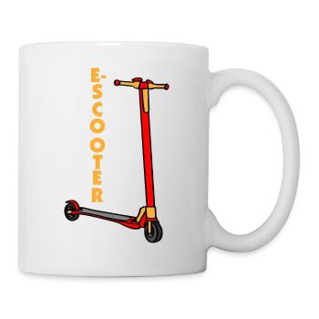 E-Scooter Roller Scooter - Mug blanc - blanc - Droite