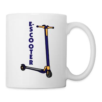 E-Scooter Roller Scooter - Mug blanc - blanc - Droite