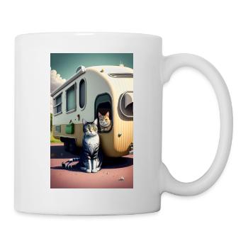 Les meilleurs souvenirs sont faits en camping - Mug blanc - blanc - Droite