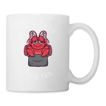 Funny I'm Here To Pinch Some Tail Kawaii Cajun - Tasse - Weiß - Rechts