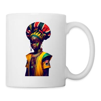 African face - Mug - white - Right