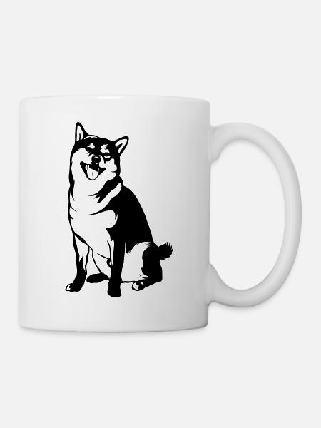 hund - Tasse - Weiß