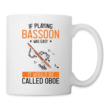 Basson pour basson anches et bassoniste - Mug blanc - blanc - Droite